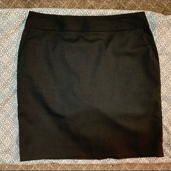 Banana Republic Dress Skirt Dark Grey Lined - Picture 3 of 4